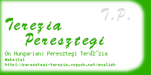 terezia peresztegi business card